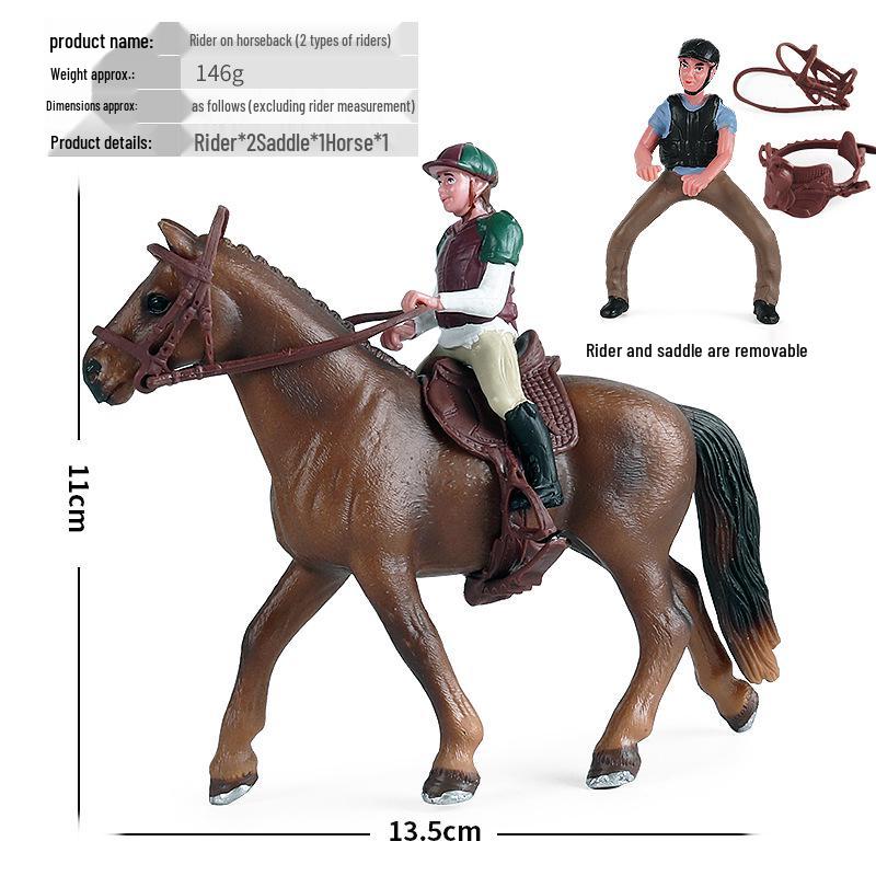 Children's Thousand-Mile Horse Simulation Model Toy and Sand Table Set