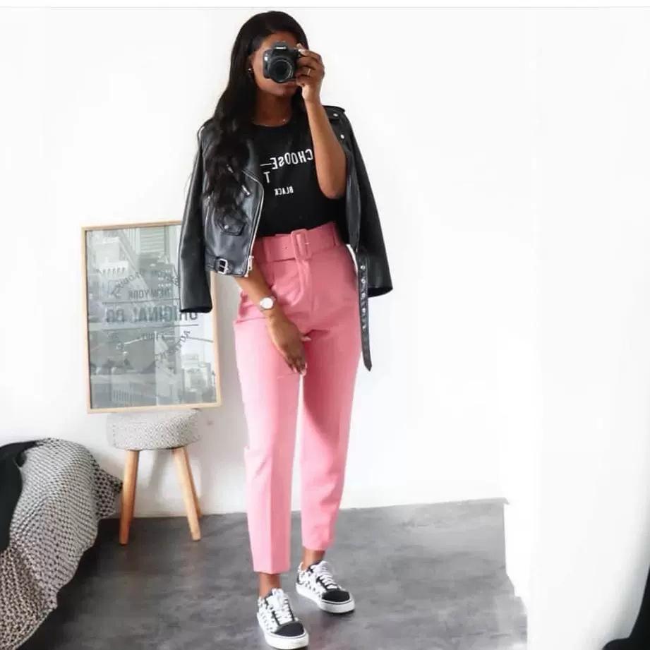 European & American Women's High-Waist Slimming Casual Suit Pants for Spring/Summer/Autumn.