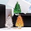 Cute Christmas Tree Miniature 3D Tree Statue Beautiful Crystal Tree Figurine  Living Room