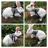 Soft Rabbit Breathable Harness with Leash Gentlemanly Style