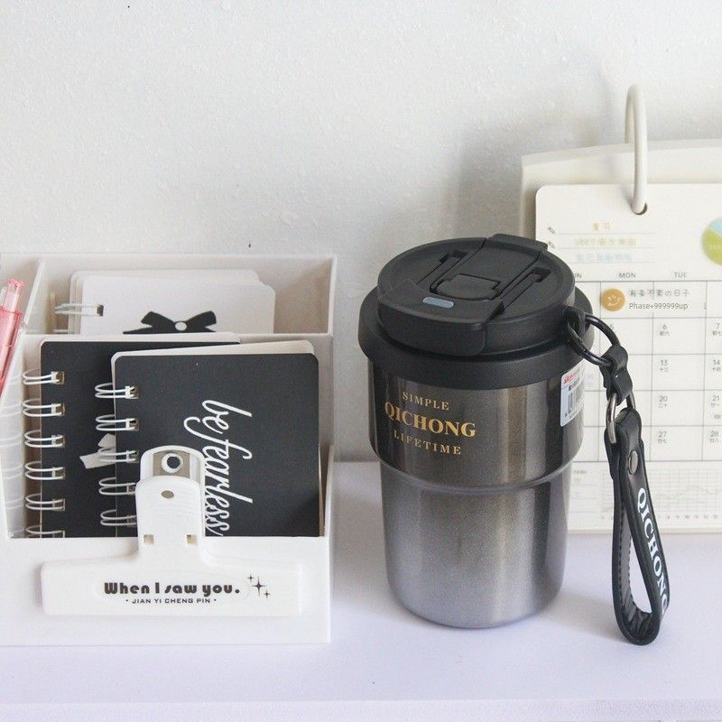 Large-Capacity Thermos Cup for Women, Good-Looking Ice Cup, Portable Car Coffee Cup, Outdoor Sports Water Bottle, Tea Cup