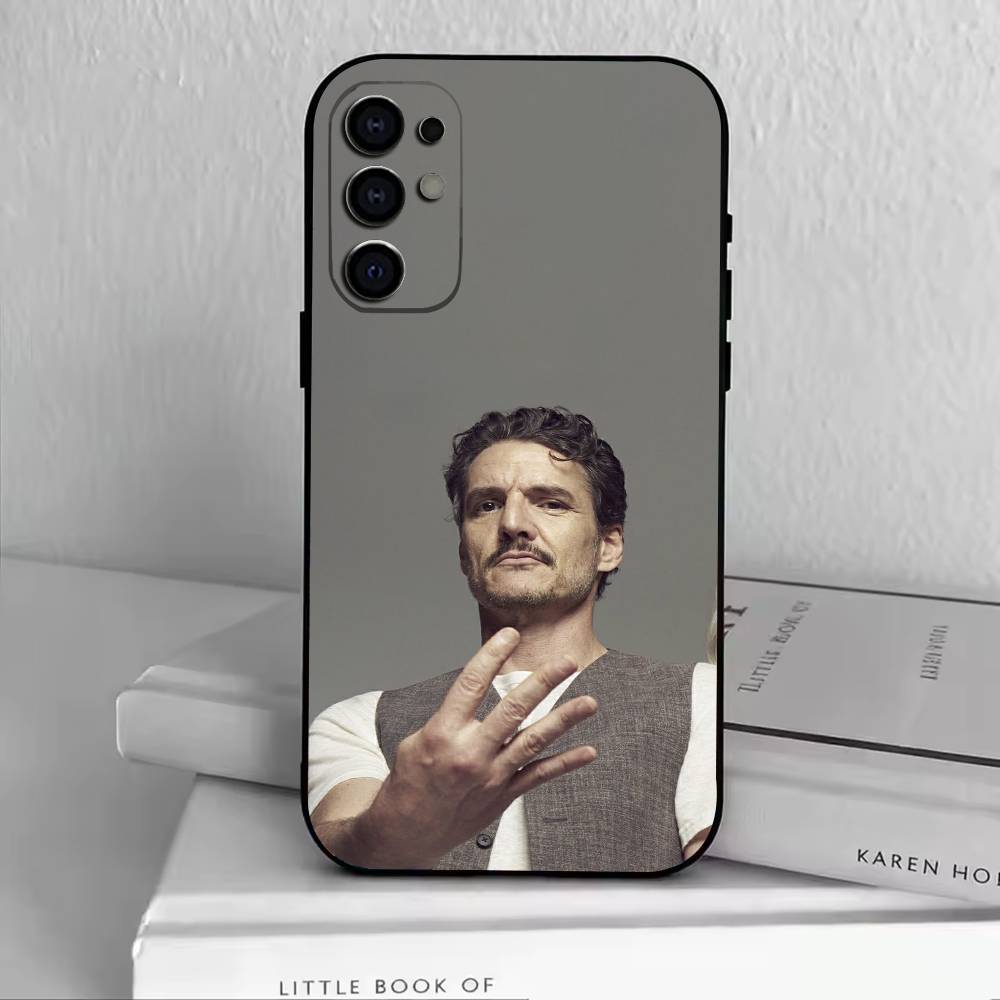 

P-Pedro Pascal Phone Case Black Silicone Soft For Samsung S25,S24,S21,S22,S23,S30,Ultra,S20,Plus,Fe,Lite Samsung S22plus5G