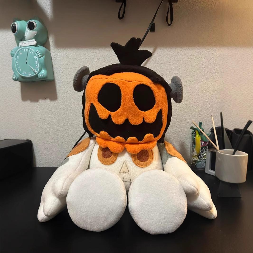 

Новые Забавные Игрушки Треугольная Руна Голова Тыквы Модная Мягкая Плюшевая Кукла 25cm