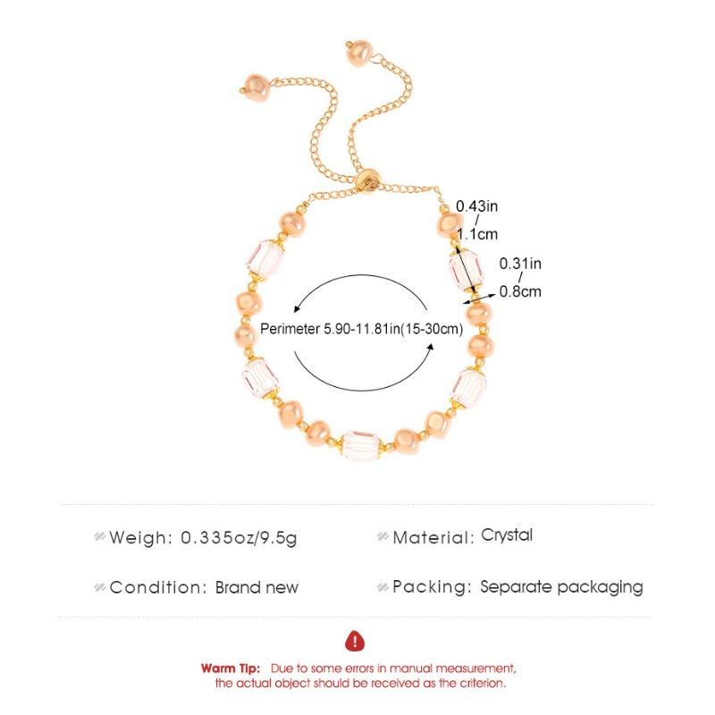 1PC French Retro Purple Pearl Bracelet for Girls' High Sense Ins Niche Design Crystal Bracelet Girlfriend Jewelry