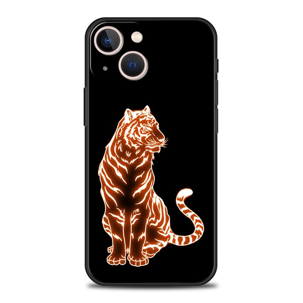 Custodia per telefono Tiger neon Leopard per iPhone Samsung Galaxy Redmi Xiaomi Oppo OnePlus Note SA 7 8 9 10 11 12 13 14 20 21 22 23 53 54 Pro Max Plus Ultra