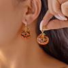 Halloween Rhinestone Pumpkin Black Cat Skull Ghost Spider Drop Earrings Gothic Punk Earrings Party Jewelry Gift For Women Men