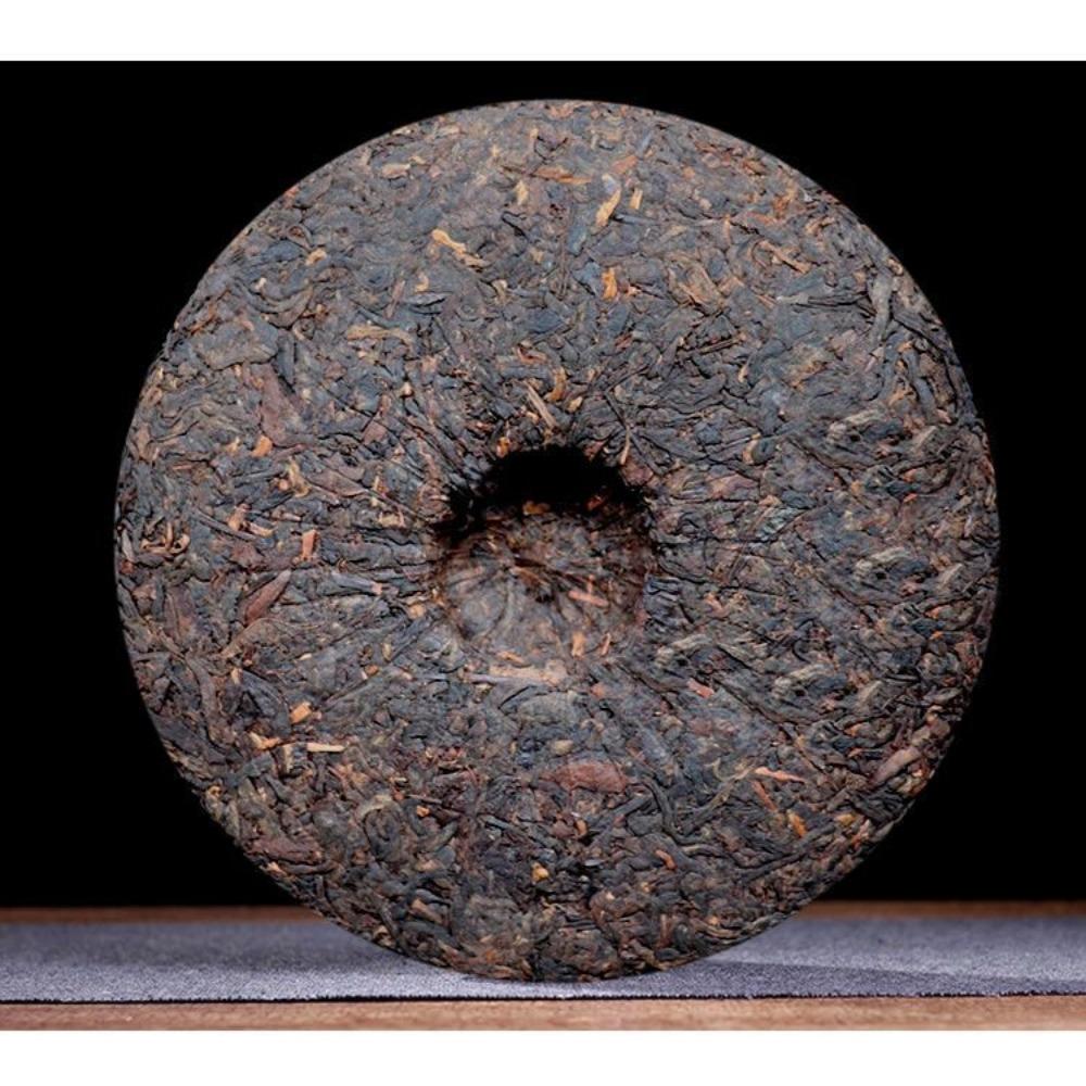 Tree King Ripe Pu'er Tea Menghai Classic Brown Mountain 357g Cake Yunnan