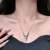 Colier pandantiv ambalaj buchet la modă Pandantiv vază miniaturală Lanț claviculă Cadou elegant pentru femei la modă