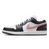 Jordan Air Jordan 1 Abrasion Resistant Abrasion Resistant Low Top Vintage Basketball Shoes Unisex Black White Gray 553558-165(Team1453-)
