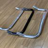 Bike Handlebar Rest Bend Bar Aluminum Alloy 22.2 *25.4*420mm Single Speed Bike Track Fixed Gear Road Bicycle Bullhorn Handlebar