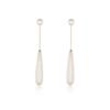 French Elegant Water Drop Imitation Pearl Long Earrings Fashionable Texture Foam 2026 New Design Jewelry Accessory For Womens