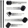 Wheel Straps 4 Pack - - Hook and Loop Tie Down Straps for Bike Wheels, Multi-Purpose Glue Fastening Straps