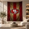 Decorative Tapestry,San Francisco 49ers Printed Wall Art, Lightweight Wall Hanging For Bedroom Background