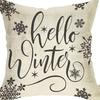Nordic Christmas Snowman Pillowcase Linen Sofa Cushion Pillowcase New Style Christmas Pillowcase