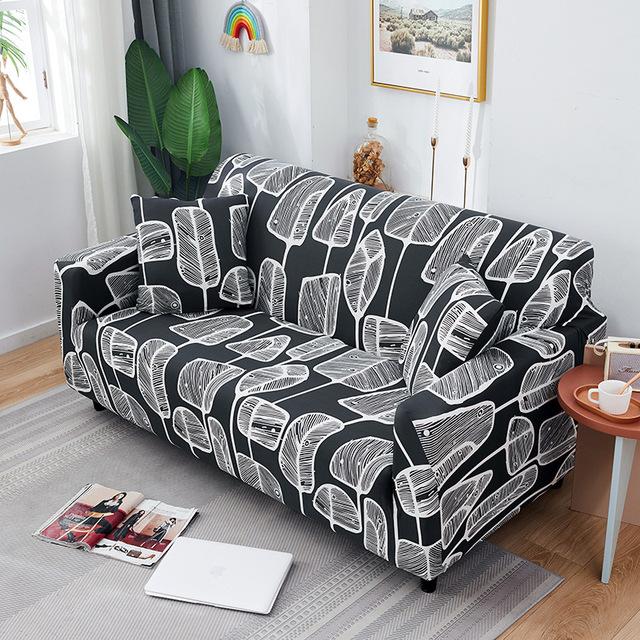Geometric Printed Stretch Sofa Covers For Living Room Modern Style Sofa Slipcovers All Seasons Available Couch 1 /2 /3 /4 Seater