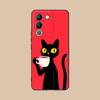 Cute Coffee Cat Matte TPU Mobile Phone Case for VIVO V60 V50 V40 V30 V29 V27 V25 V23 Pro Lite 5G Colorful Printing Cover