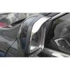 2x Rearview Mirror Rain Eyebrow Frame Trim for Jeep Grand Cherokee 2011+ Chrome