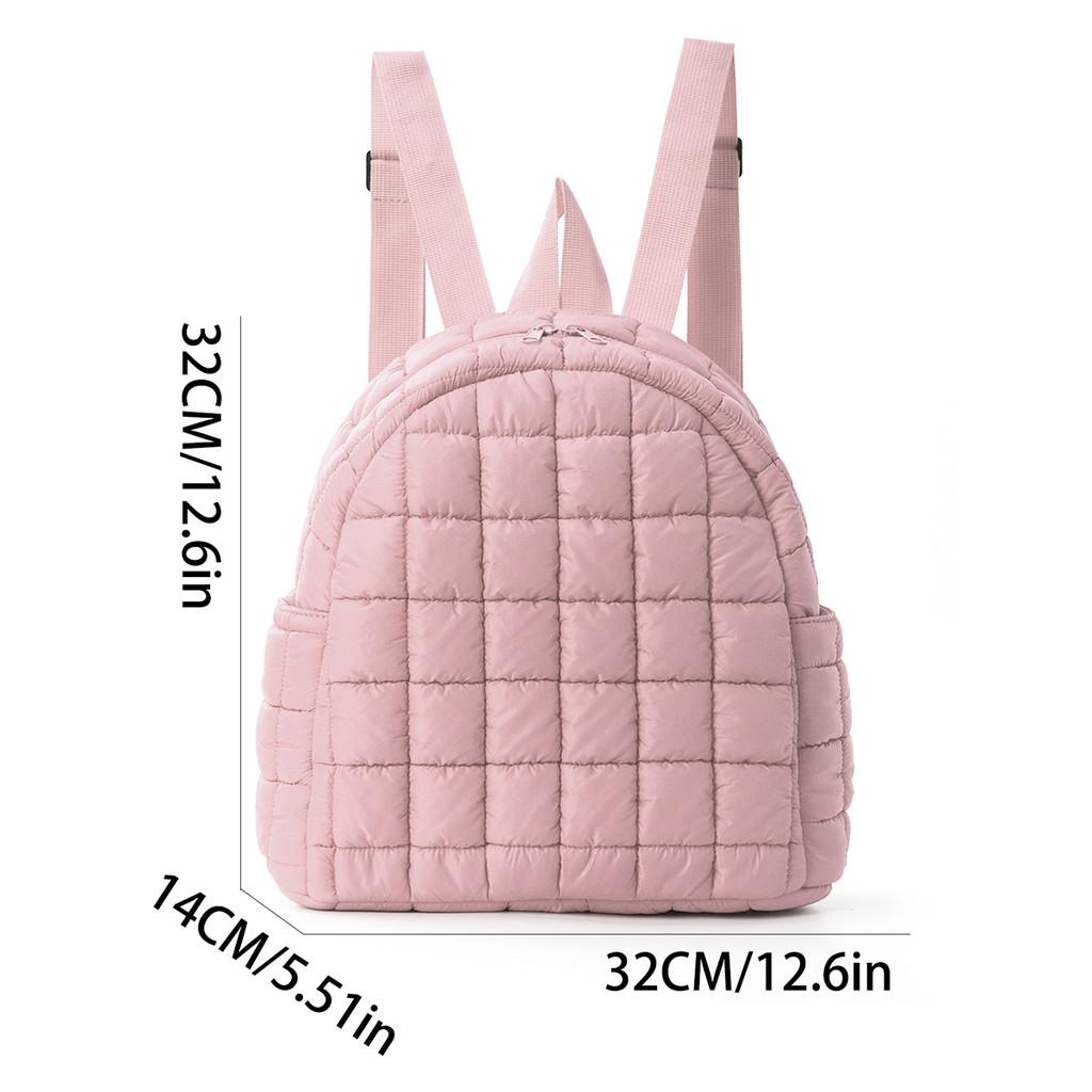 Fashion Plaid Travel Backpack With Polyester Fabric For Casual Daily Use