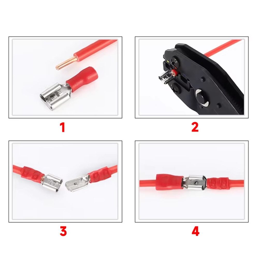 50Pcs 2.8/4.8/6.3mm Wire Connectors FDD/MDD1.25/2/5.5 Female/Male Electrical Crimp Terminal Spade Insulated Quick Disconnects