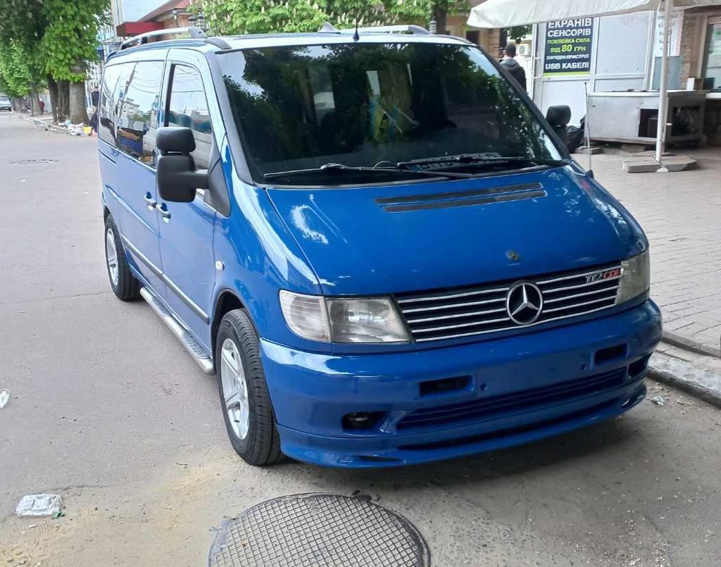 

Нижня накладка на бампер Brabos Style (під фарбування) для Mercedes Vito W638 1996-2003 рр.