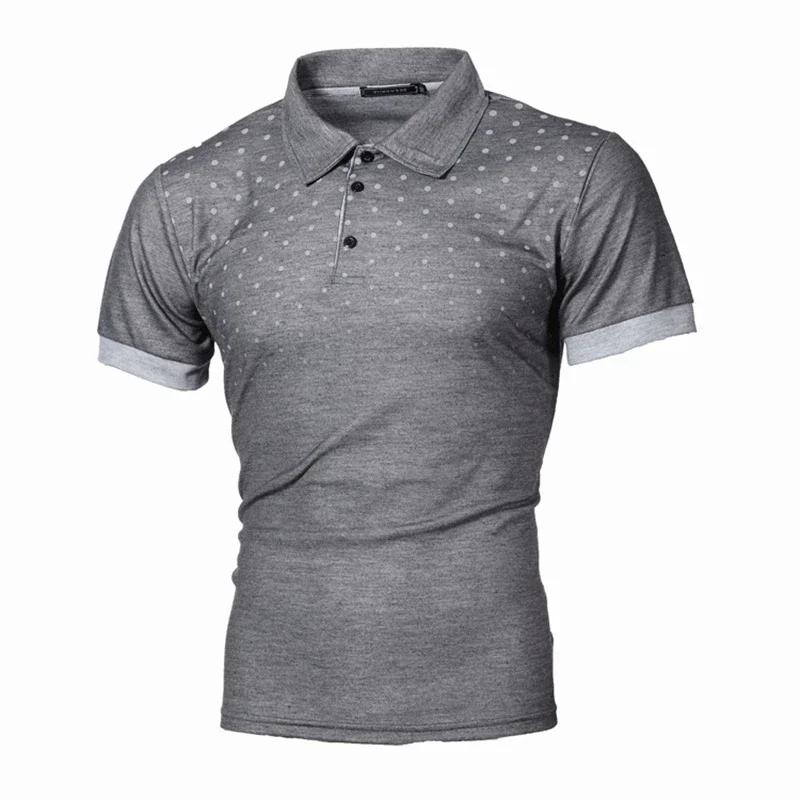 T-shirt Paul Men's Short Sleeve Top Popular Fashion Short Sleeve Print Slim  Short Sleeve Man's Polo Tshirt