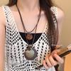 Bohemian Ceramic Necklace: Vintage Ethnic Long Sweater Chain & Zen Choker