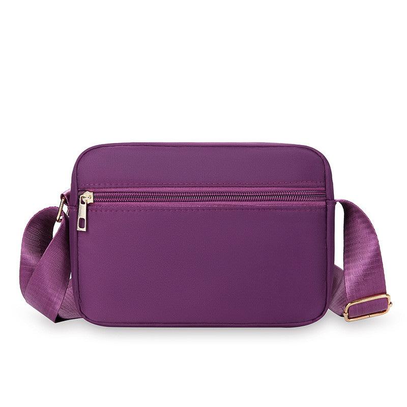 Women Casual Shoulder Bag Multi Pocket Oxford Crossbody Fashion Handbag for Shopping and Commuting