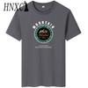 HNXC Cotton Short Sleeve T-shirt Men's Fashion Loose Half Sleeve Shirt Printed Compassionate Shirt