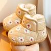 Scarpe per primi passi da bambino antiscivolo con suola morbida, cartoni animati, con velluto, per bambini da 0 a 1 anno