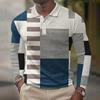 Spring Autumn Men New Long Sleeve 3D Digital Print Polo Shirt Men Sport Business Casual Golf Polo Shirt Tops