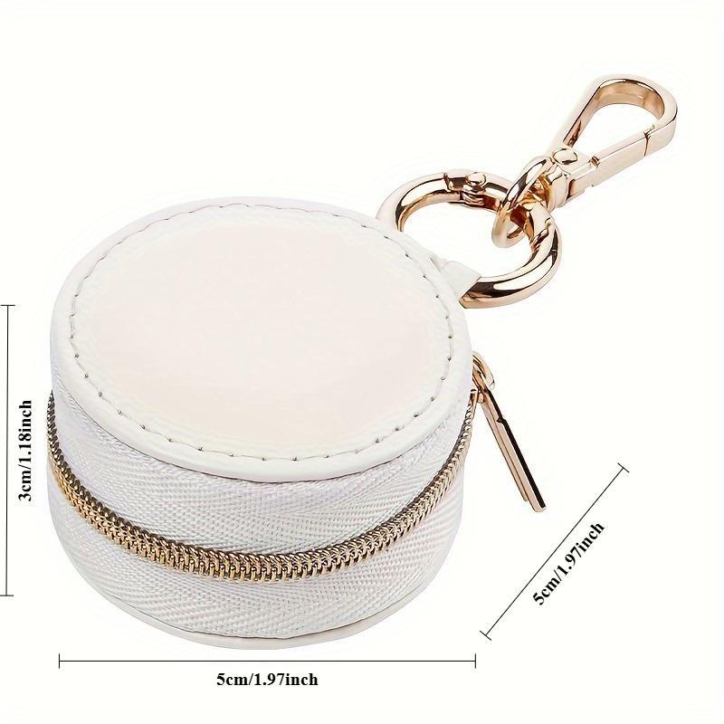 

1 шт. Шикарная мини подвесная шкатулка для украшений, водонепроницаемый органайзер для колец, серег, ожерелий, аксессуаров с декоративной молнией зелёный