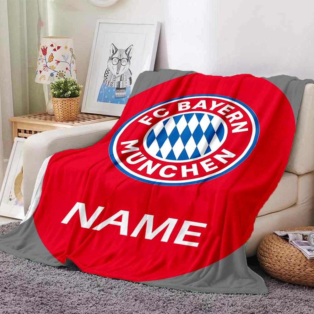 Custom Name "Juventus Crest Badge" Blanket for Couch & Bed, Plush Cozy Fuzzy Blanket Super Soft & Warm Blankets for Fall and Winter. 0908275