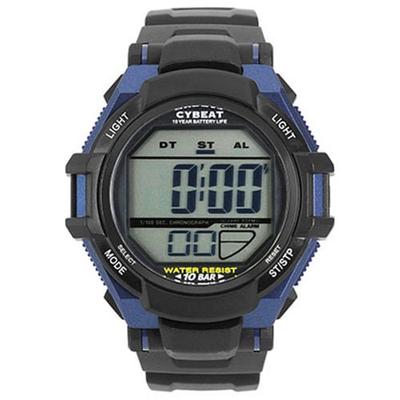 J-AXIS Pánske ACY11-BL (10-10 CYBEAT Športové hodinky Sun Flame) Okrúle hodinky Čierna živica Digitálne