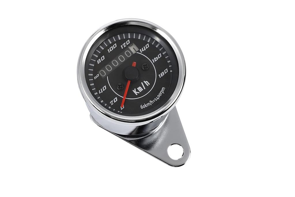 Honda Monkey/Gorilla Electric Tachometer and Mechanical Speedometer Set, 12V, 60mm, with Brackets, Universal Honda Motorcycle Parts, Aftermarket
