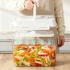 4L Plastic Pickle Jar With Press Plate Leakproof Kitchen Organizer Bin For Gherkin Sauerkraut Olive And Kimchi Storage Container