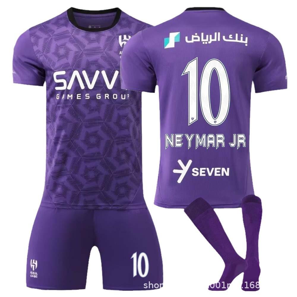 2425 Riyadh Crescent No. 10 Neymar Riyadh Victory No. 7 Ronaldo Children's Adult Cross-border Football Suit