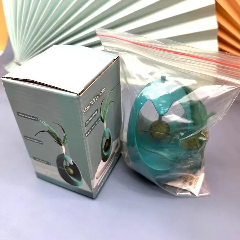 Tumbler Interaktives Spielzeug Reizender Katzenstab Zähne Mahlwerkzeug Selbst Hi Spielzeug Feder Reizendes Training Kätzchen Haustier Katzen Zubehör