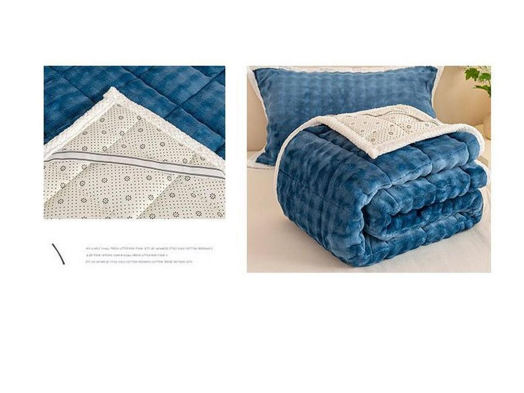 G5Z Winter Rabbit Plush Bed Sheet - Warm Velvet Mattress Blanket for Dorms