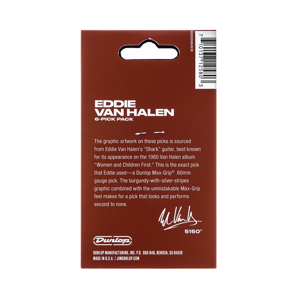 JIM DUNLOP EVHP08 Van Halen Picks, EVH 5150, Player's Pack of 6