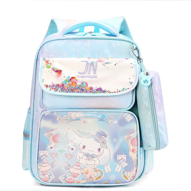 

New schoolbag, primary school schoolbag, lightweight and large-capacity children s cartoon backpack. синій
