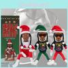 Playful Snoop On A Stoop Hip Hop Lovers Resin Elf Doll Decoration For Joyful Christmas Celebrations