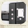 ABBP-200 Pcs Badge Protective Film 44Mm (1.77 In), 8 Styles Of Holographic Glitter, Badge Film For 1.25 Inch 32Mm Button