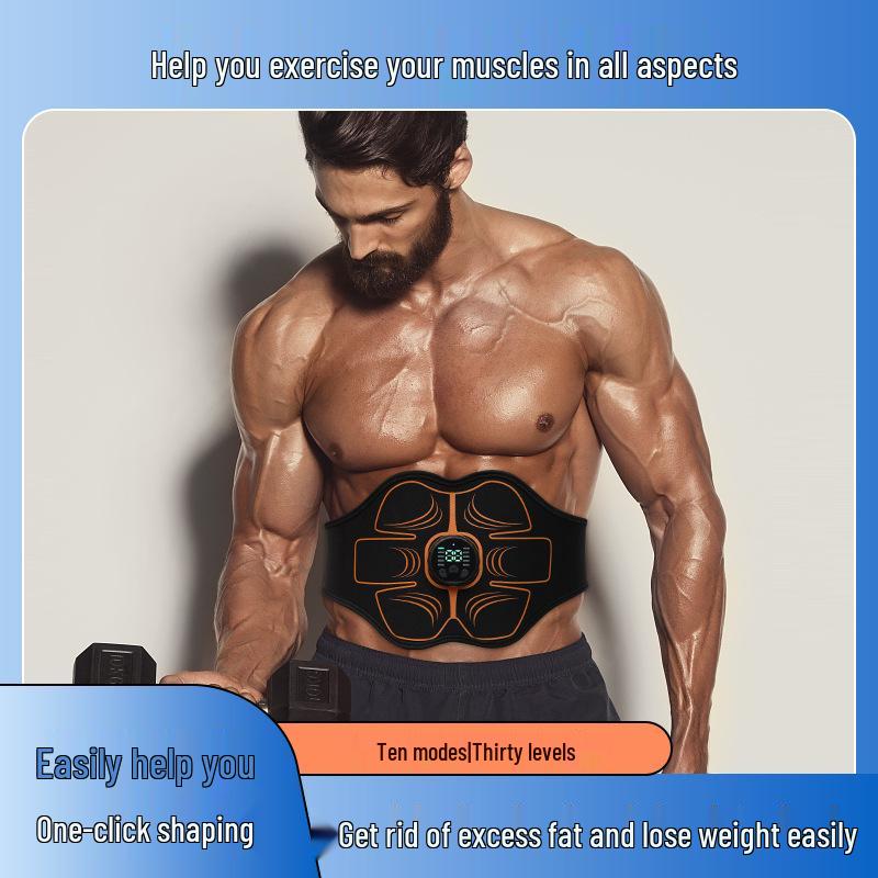 EMS Abdominal Training Belt for Home Fitness - Unisex Waist Muscle Stimulator