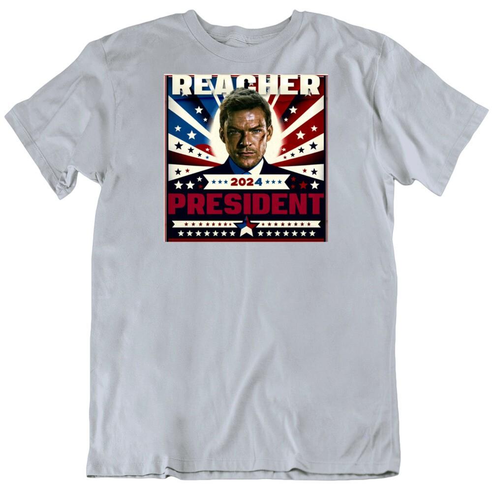 Reacher 2024 Usa Presidential Election Parody T Shirt Unisex T-Shirt L