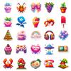 50 Mosaic Pixel Wind Game Machine Doodle Stickers DIY Suitcase Laptop Car Stickers