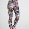 New sexy ladies cartoon graffiti print yoga trousers high waist exercise fitness trousers exercise yoga trousers