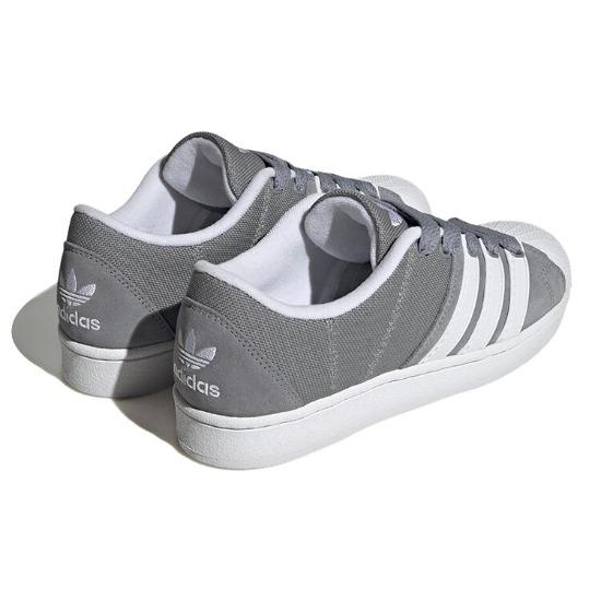 adidas Superstar Supermodified Low Grau Weiß - H03740