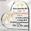 1pc Blessing Gift, German Two Angels Acrylic Plaque Sign, Home & Office Decor, Party Centerpieces, Holiday Souvenir, Four Seasons Decoration