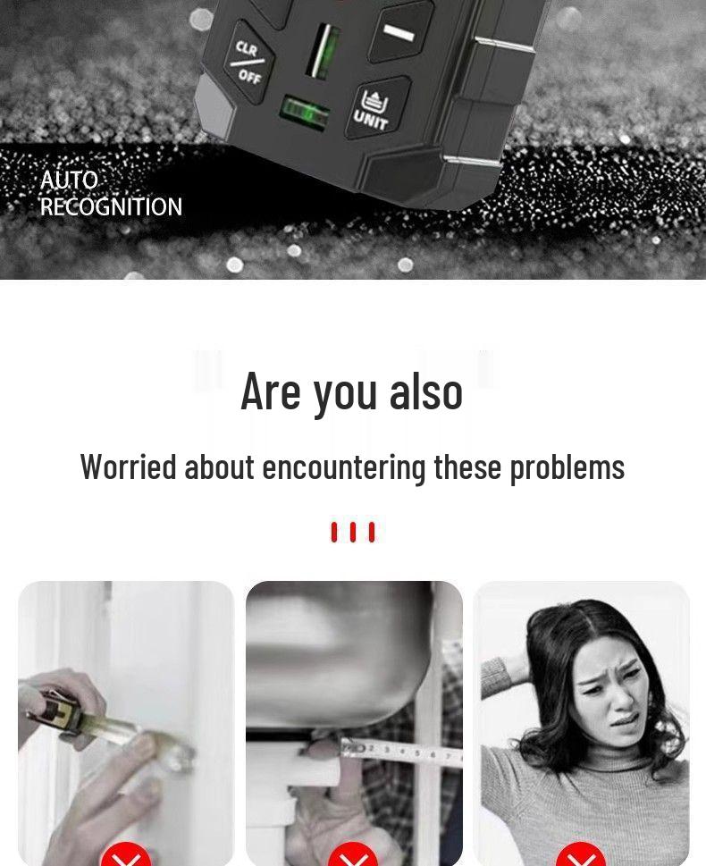 High-Precision Red Light Infrared Laser Rangefinder and Handheld Electronic Measuring Instrument