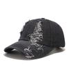 Men's Spring/Summer Ripped Denim Baseball Cap - European & American Fashion Duckbill Sun Hat